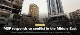 MSF responds to conflict in the Middle East