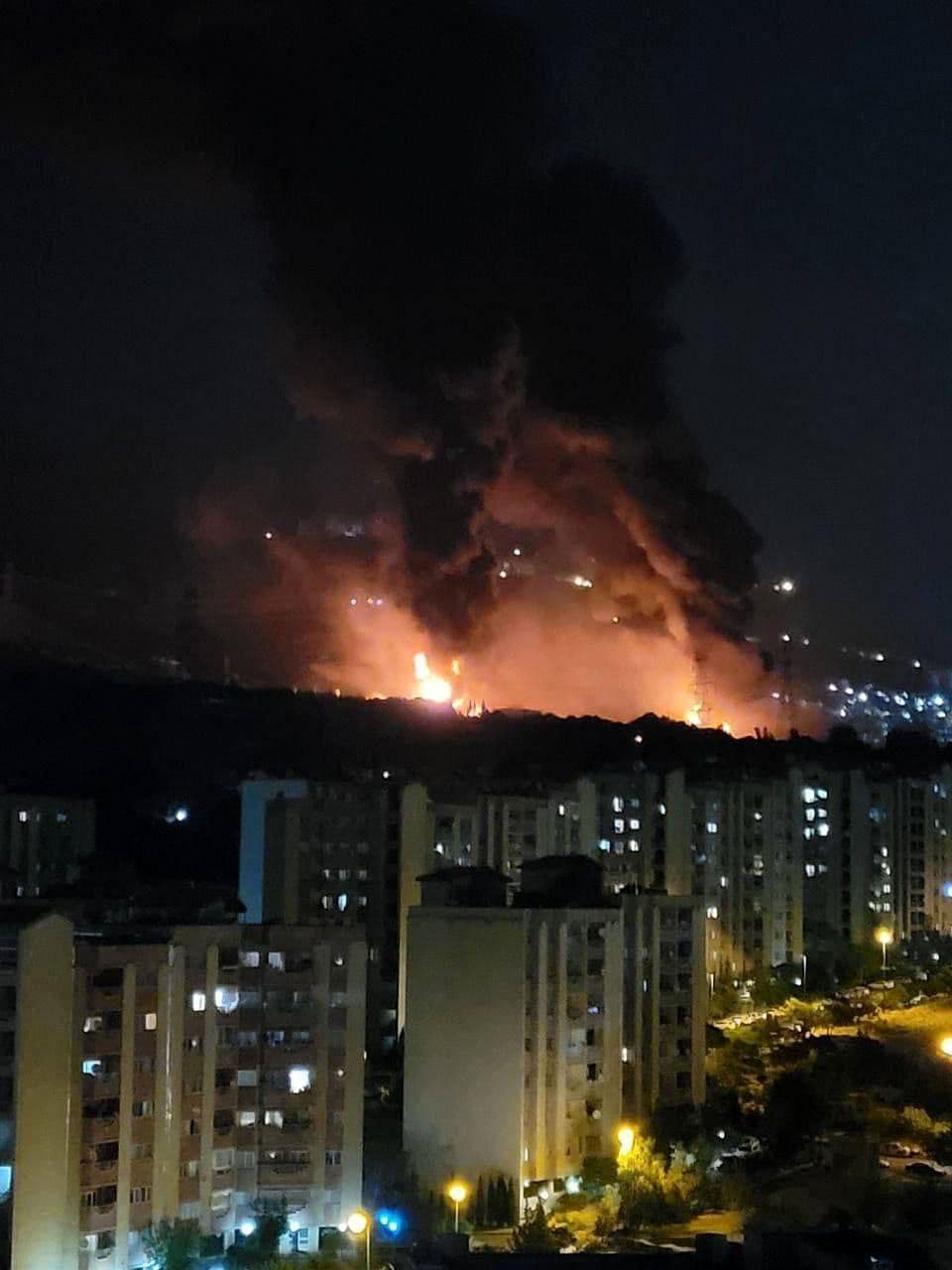 First Airstrike on Shahran Oil Depot, Tehran