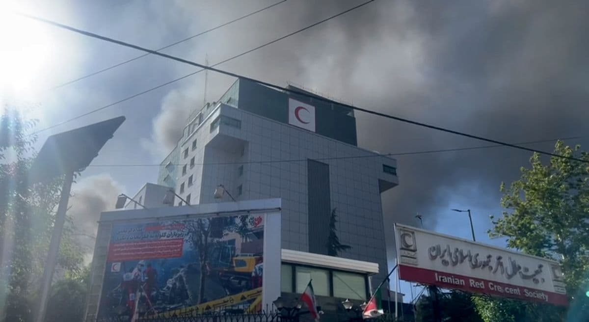 Attack Near the Red Crescent Society Peace Building, Tehran
