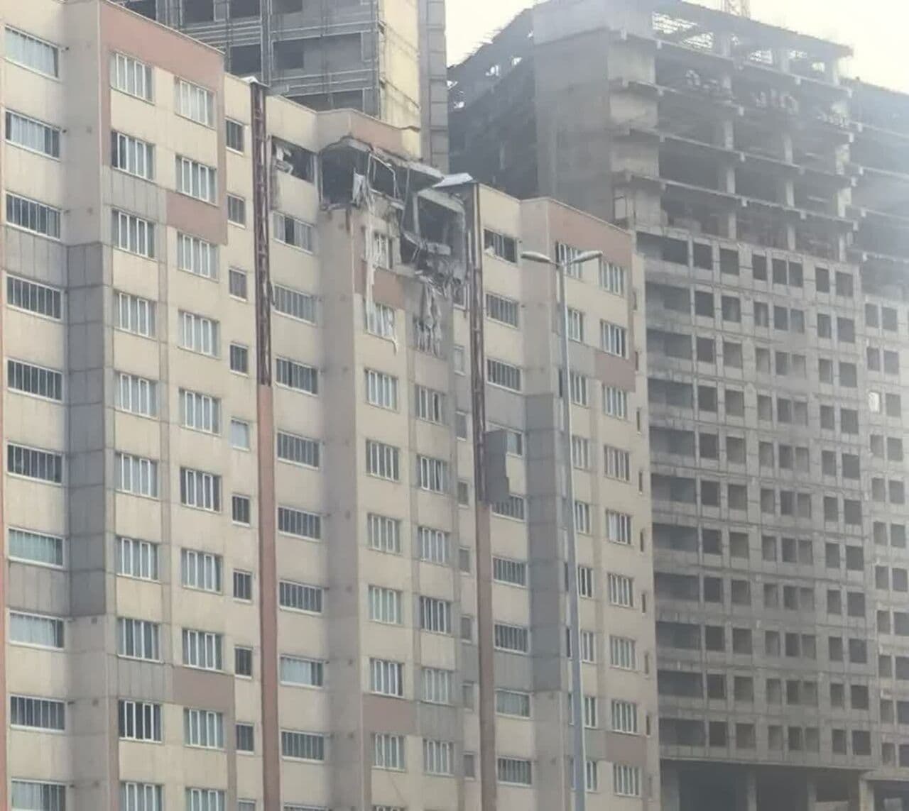 Airstrike on Abrisham Residential Tower, Shahrak-e Marzdaran, Tabriz