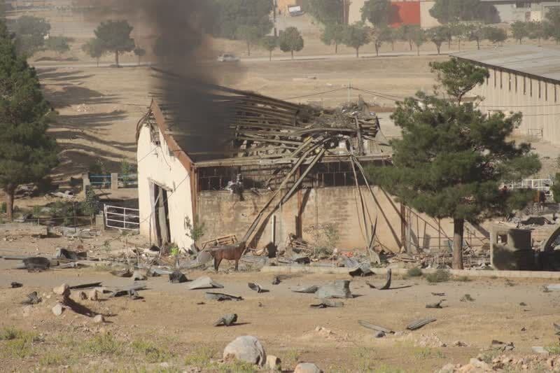 Strike on Two Horse Stables at Kermanshah Olympic Village